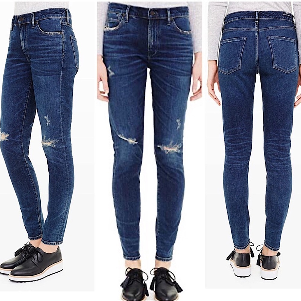 Citizens of Humanity Rocket High Rise Distressed Skinny Jean Dark Wash 25